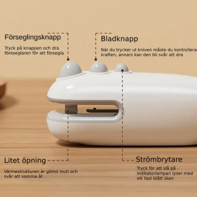 Mini Värmeförseglare – Återförslut påsar snabbt och enkelt!